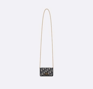 Tui Dior 30 Montaigne Nano Pouch 'Blue Oblique Jacquard' S2105UTZQ-M928