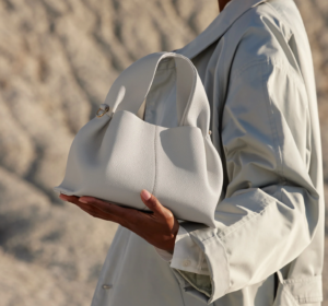 Tui Polene Numero Neuf Mini Edition Textured 'Chalk'