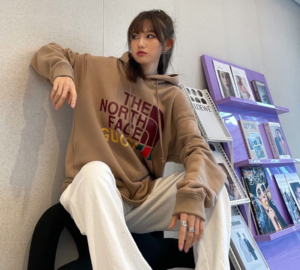 Ao Gucci x The North Face Cotton Hoodie 'Brown' 615061-XJDBY-2597