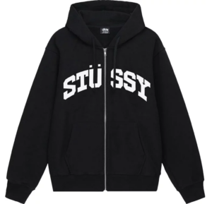 Ao Stussy Block Sport Zip Hoodie 'Black' 1974910