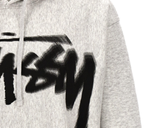 Ao Stussy Dizzy Stock Hoodie 'Ash Heather'