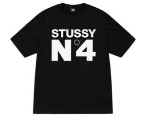 Ao Stussy NO.4 T-Shirt 'Black' 1904901