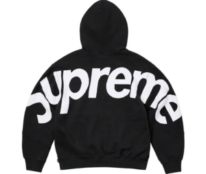 Ao Supreme Big Logo Jacquard Hooded Sweatshirt 'Black' 23FW