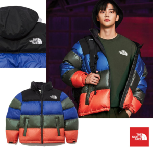 Ao The North Face Novelty Nuptse Down Jacket 'Multi' NJ1DL50J