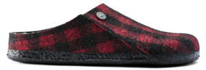 Dép Birkenstock Zermatt Shearling 'Plaid Red' 1017542