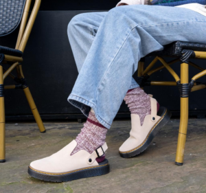 Dep Dr.Martens Carlson Suede Casual Mules 'White' 27410268