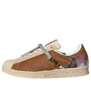 Giay Adidas Superstar 80s x Han Meilin 'Cream Brown' ID4383