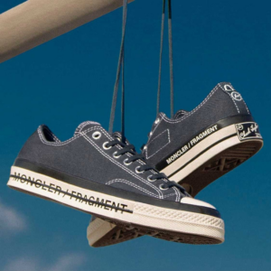 Giay Converse x Fragment Design x Moncler Chuck 70 Low 'Insignia Blue' 172323C