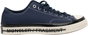 Giay Converse x Fragment Design x Moncler Chuck 70 Low 'Insignia Blue' 172323C