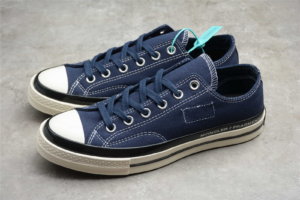Giay Converse x Fragment Design x Moncler Chuck 70 Low 'Insignia Blue' 172323C