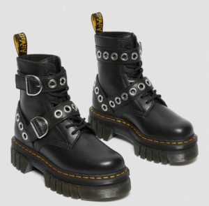Giay Dr.Martens Audrick Hardware Leather 'Black' 27356001