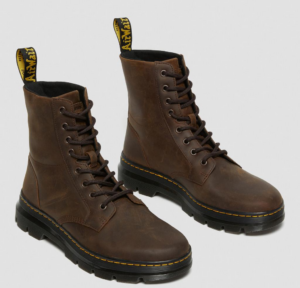 Giay Dr.Martens Combs Crazy Horse Leather 'Brown' 26006207