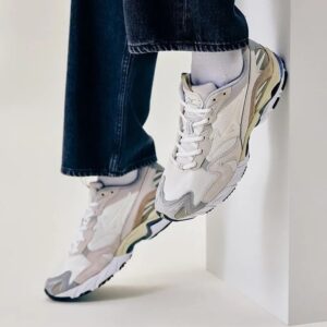 Giay Mizuno Wave Rider 10 Premium 'White Beige' D1GA222606