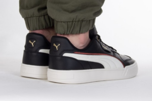 Giay Puma Caven Dime FC 'Black Grey Intense Red' 386380-02