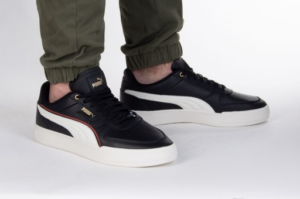 Giay Puma Caven Dime FC 'Black Grey Intense Red' 386380-02