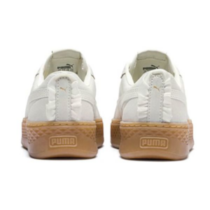 Giay Puma Smash Platform Frill 'White Gold' 366928-04
