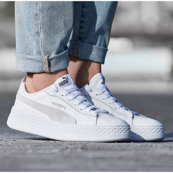 Giày Puma Smash Platform Low 'White' 366487-06 - Hình ảnh 3