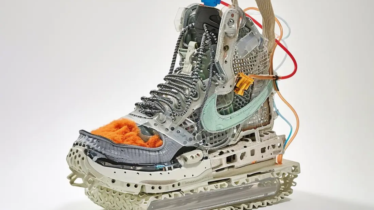 Su bung no cua giay the thao do AI tao ra