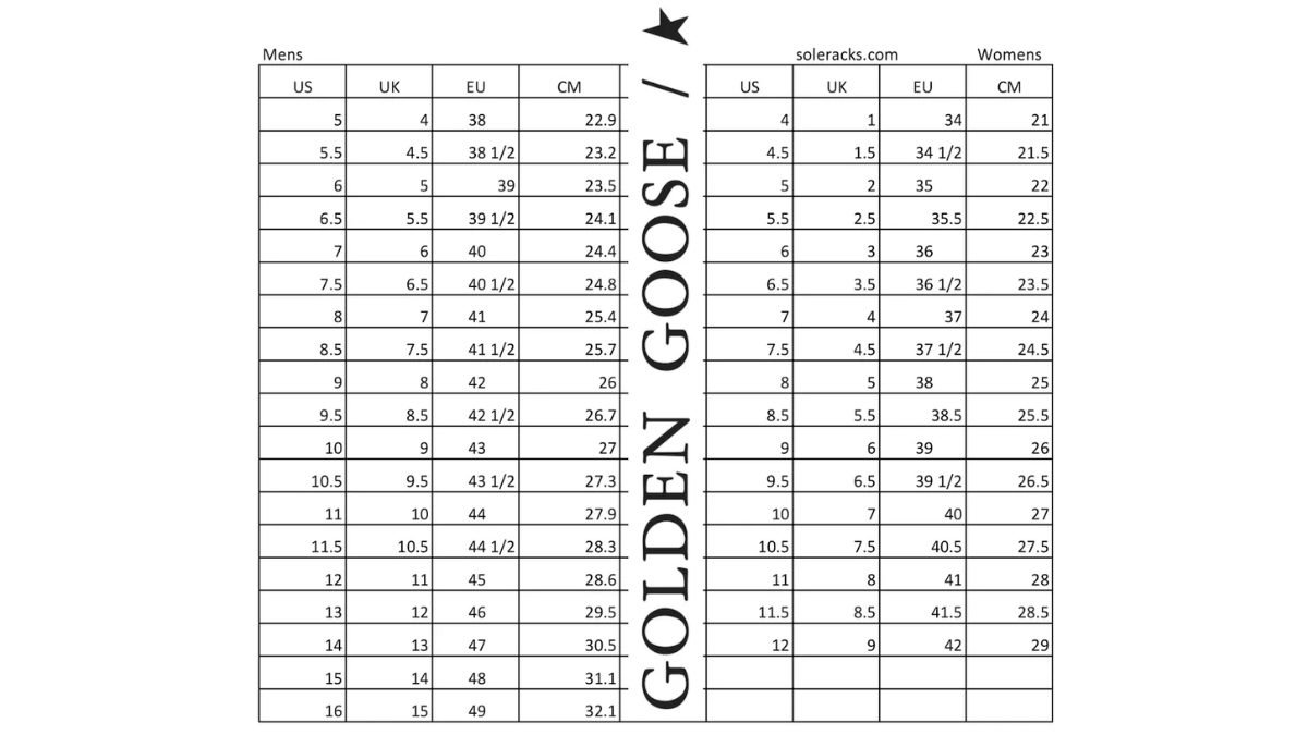 Hinh anh 4: Huong dan chon size giay Golden Goose chuan danh cho ban