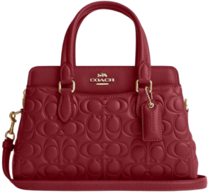 Tui Coach Mini Darcie Carryall Signature 'Cherry' CM050-IMCHE
