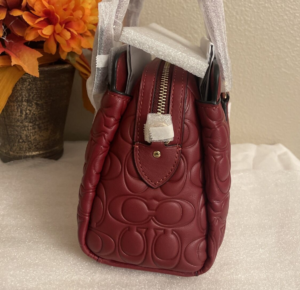 Tui Coach Mini Darcie Carryall Signature 'Cherry' CM050-IMCHE