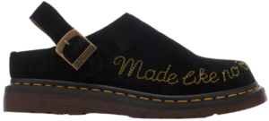 Giay Dr. Martens Isham Suede Mule 'Black' 31092001