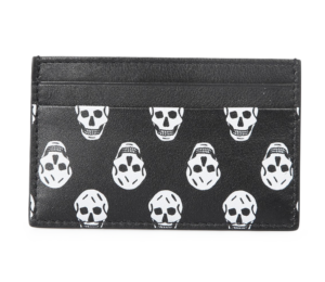 Vi Alexander Mcqueen Skull Card Holder 'Black' 602144-1AAGO-1095
