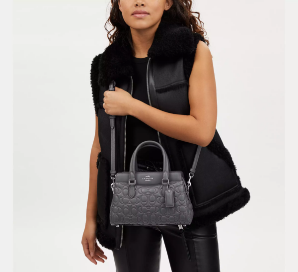Túi Coach Mini Darcie Carryall Signature 'Industrial Grey' CM050-SVQ9R - Hình ảnh 2