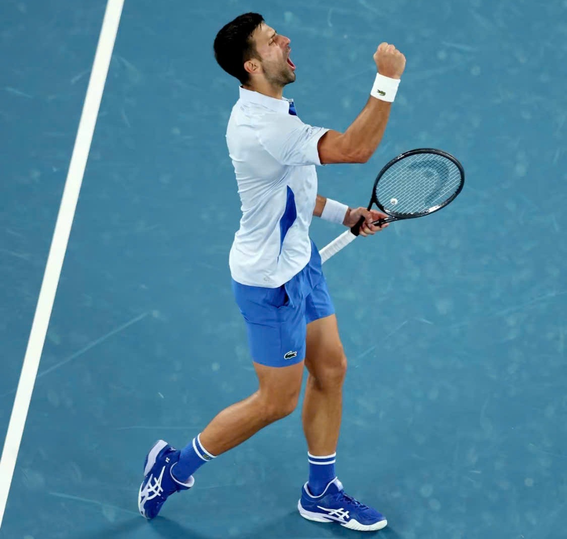 Alternative view of Giày Asics Court FF 3 Novak 'Blue' 1041A361-961