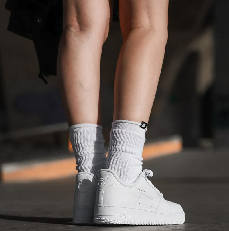 air force ones with white socks