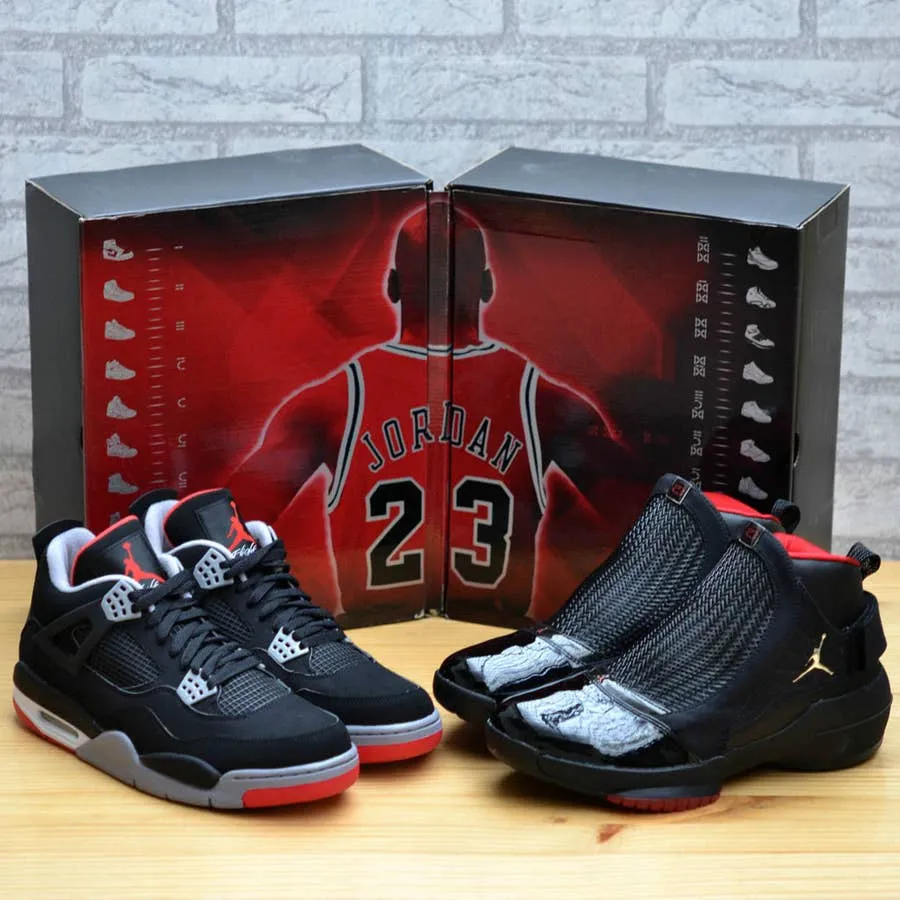 Hinh anh 4: Tat ca cac phien ban cua doi giay huyen thoai Air Jordan 4 "Bred"