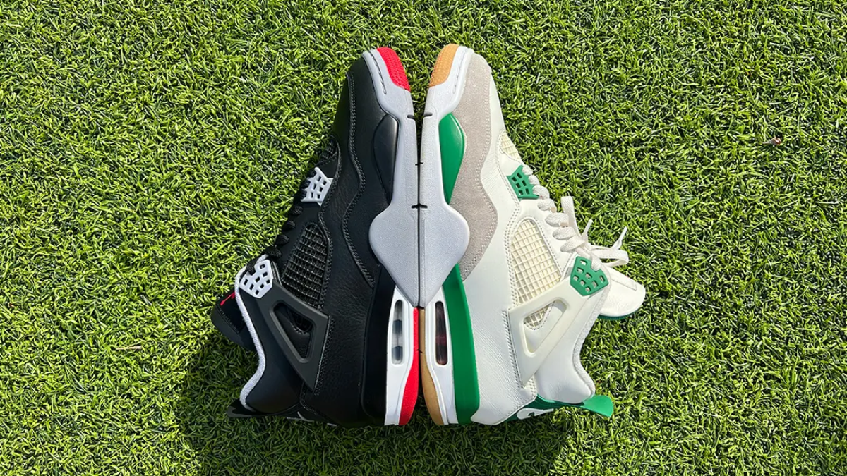 Hinh anh 5: So sanh Air Jordan 4 'Bred Reimagined' va Nike SB X Air Jordan 4