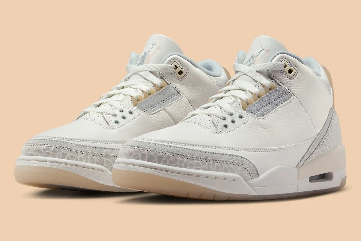 Air Jordan 3 "Ivory" - phối màu tuyệt vời mở màn 2024 Hinh anh 4: Air Jordan 3 "Ivory" - phoi mau tuyet voi mo man 2024