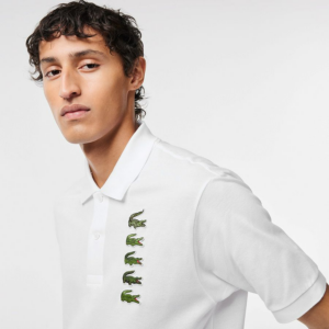 Ao Lacoste Classic Fit Croc Badge Pique 'White' PH3474-001