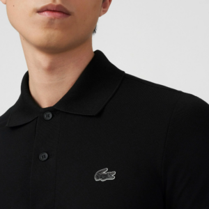 Ao Lacoste Regular Fit Branded Pique 'Black' PH9643-031