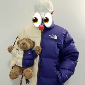 Ao Supreme Split Nuptse x The North Face 'White Purple' SUP-SS24-052