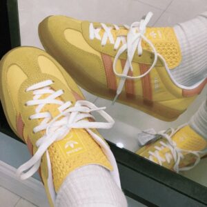 Giay Adidas Originals Gazelle Indoor 'Yellow Pink' IE2959