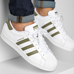 Giay Adidas Superstar 'White Focus Olive' HP5501