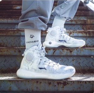 Giay Lining YuShuai 14 x AAPE 'White' ABAQ033-26