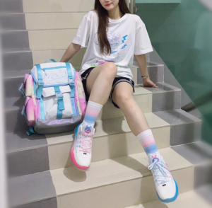 Giay Lining Yushuai 14 'White Blue Pink' ABAQ033-22