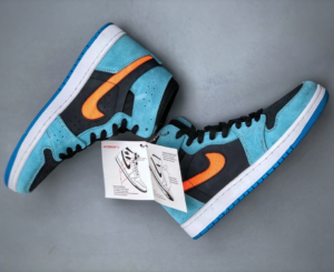 Giay Nike Air Jordan 1 High Zoom CMFT 2 'Aqua Citrus' DV1307‑408
