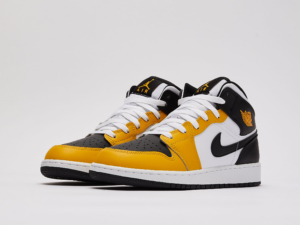 Giay Nike Air Jordan 1 Mid GS 'Yellow Ochre' DQ8423-701