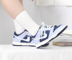 Giay Nike Dunk Low GS 'Grey Midnight Navy' FB9109-002