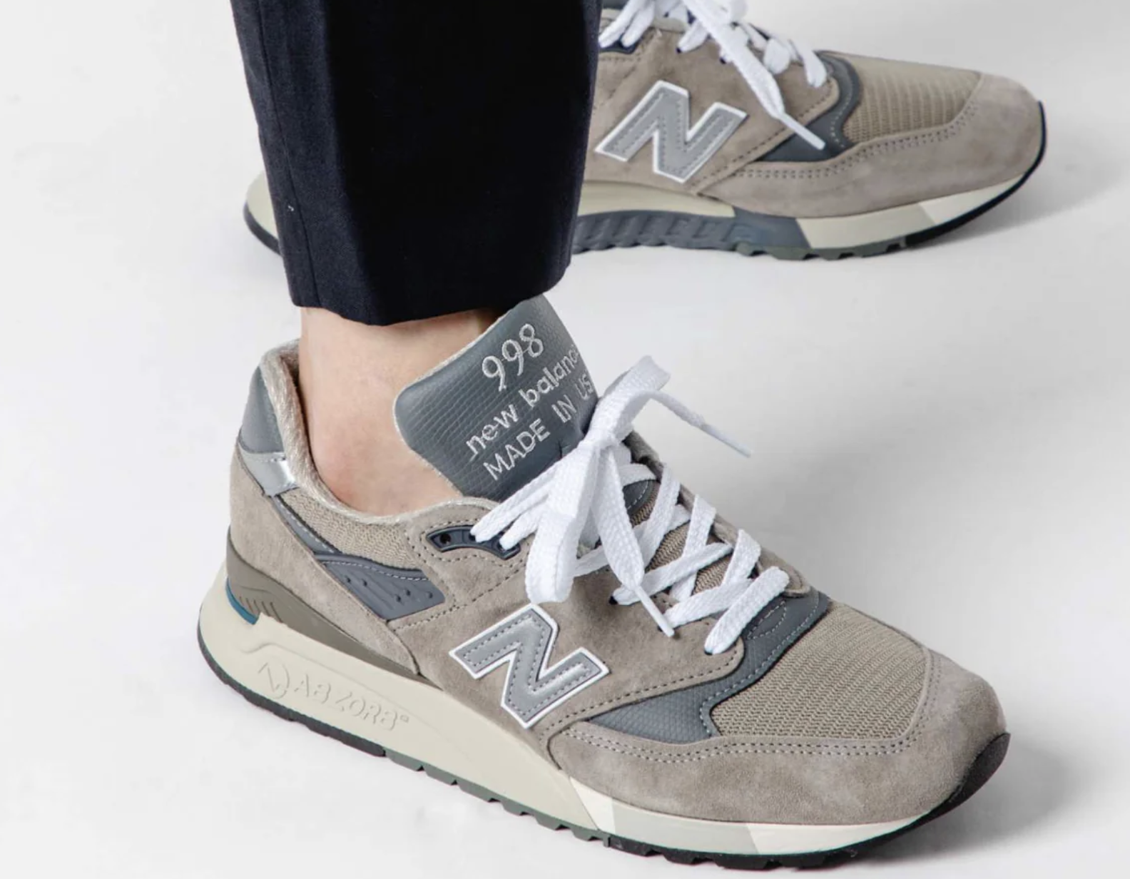 Alternative view of Giày New Balance 998 MiUSA 'Grey' U998GR