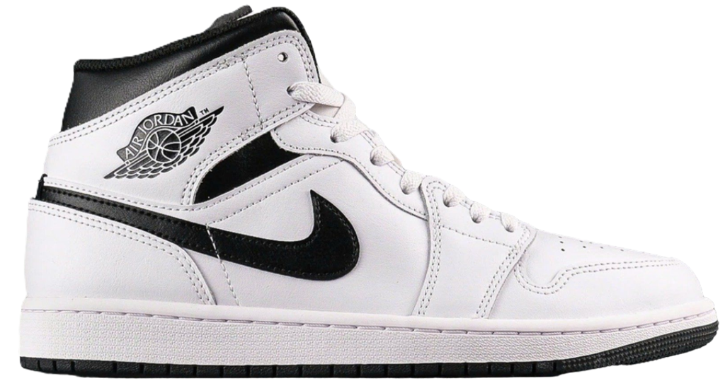 Giày Nike Air Jordan 1 Mid 'White Black' DQ8426-132