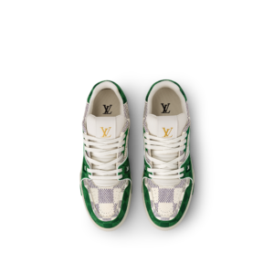 Giay Louis Vuitton LV Trainers 'Green' 1AC587
