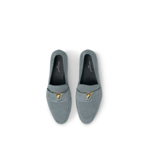 Giay Louis Vuitton LV Capri Loafers 'Blue Grey' 1AC73O