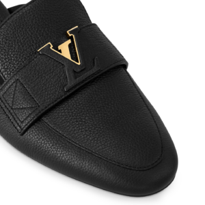 Dep Louis Vuitton LV Capri Open Back Loafers 'Black' 1AC7N3