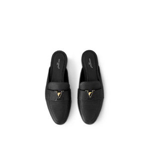 Dep Louis Vuitton LV Capri Open Back Loafers 'Black' 1AC7N3