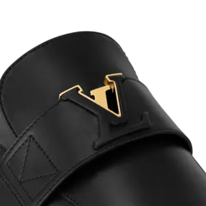 Dep Louis Vuitton LV Capri Open Back Loafers 'Black' 1ACH5Q